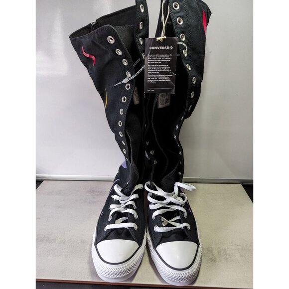 NEW Chuck Taylor All Star XXHi Pride Unisex High Top Sneaker Rainbow Flame M12 - Picture 6 of 10